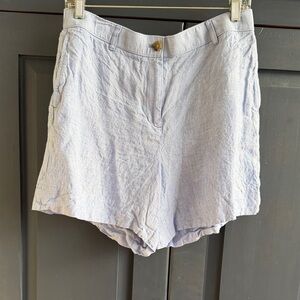 J. Crew 6” Harbor Soft Blue Women's Linen Shorts